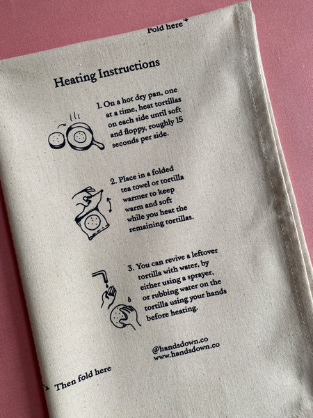 Hands Down Tea Towel / Tortilla Warmer